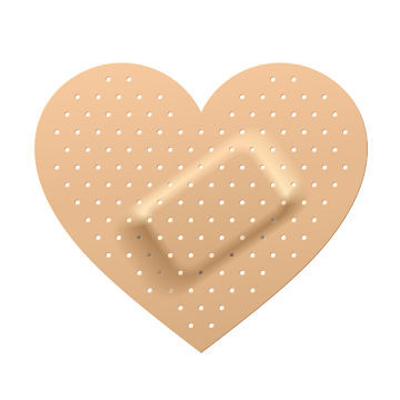 heart shaped bandaid